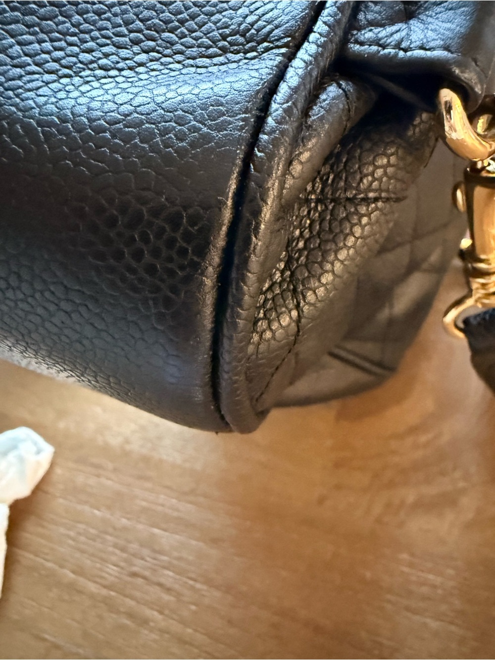 Vintage CHANEL Black Quilted Leather Backpack with CC Turn-Lock - Picture 6 of 9